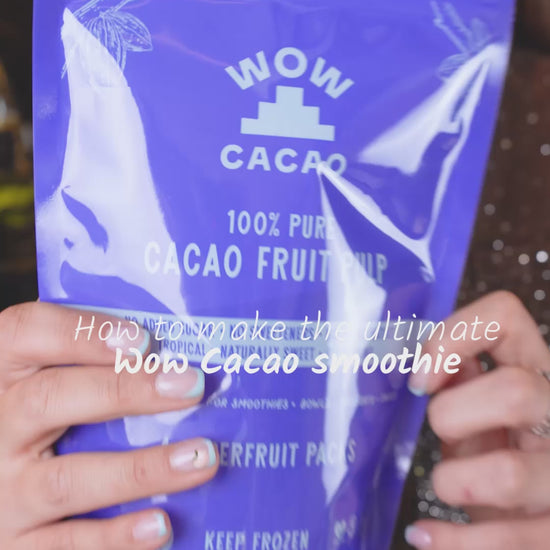 Wow Cacao frozen cacao fruit pulp 100 g pouch, short product video