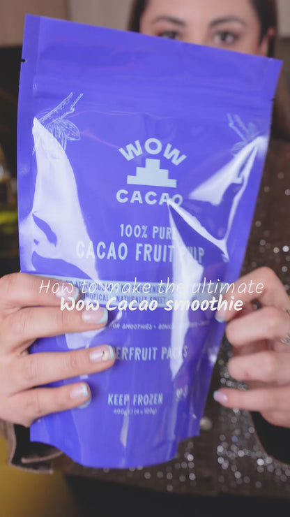 Wow Cacao frozen cacao fruit pulp 100 g pouch, short product video